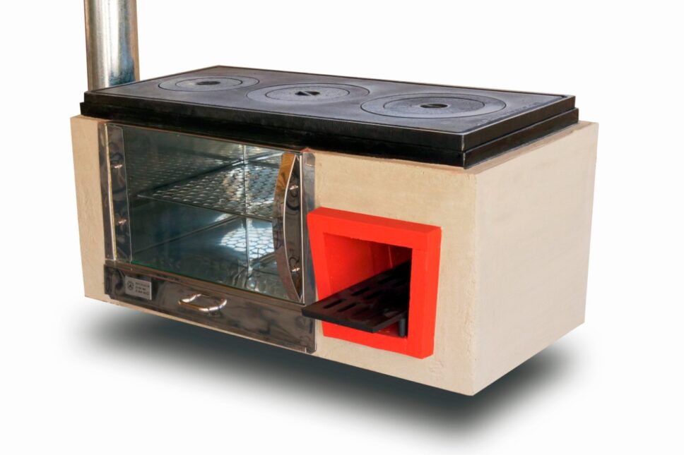 Fogão a lenha ecológico ECOFORNO com forno inox - Fogão a lenha ...